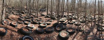 188 million tires per year are landfilled, stocked, piled, or illegally dumped.